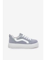 Sneakersy Damskie Na Platformie Niebieskie Tellnira