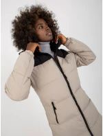 Dámska bunda NM KR D2 3827 62 šedá čierna Dámska bunda NM KR D2 3827 62 šedá čierna