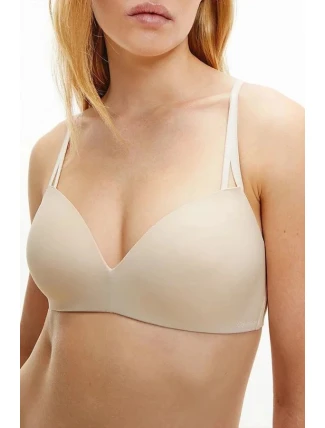 Dámska podprsenka Sed comfort QF6017E - TRN - Telová - Calvin Klein Dámska podprsenka Sed comfort QF6017E - TRN - Telová - Calvin Klein