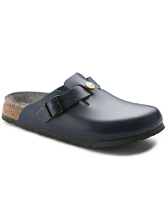 Birkenstock Boston ESD Blue dámske dreváky z prírodnej kože Narrow Narrow (0061388)