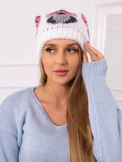 Dámska čiapka Owl K340 biela