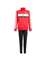 Detská tepláková súprava adidas Seasonal Essentials Tiberio 3-Stripes Tricot red/black JI6214
