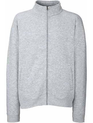 Mikina Fruit of the Loom Premium Sweat Jacket 16.2228, melírovaná sivá Mikina Fruit of the Loom Premium Sweat Jacket 16.2228, melírovaná sivá