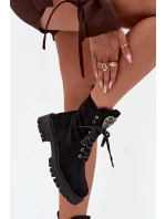 Pracovné topánky so šperkami Príslušenstvo Zateplené Eco Suede Black Miryssa Pracovné topánky so šperkami Príslušenstvo Zateplené Eco Suede Black Miryssa