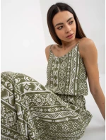 Dámske šaty D73771R30313B khaki - FPrice