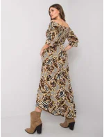 Šaty DHJ SK 13965.71P čierna a béžová