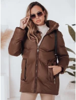 Dámska zimná bunda SALVONA hnedá prešívaná FashionStreet TY4998 Dámska zimná bunda SALVONA hnedá prešívaná FashionStreet TY4998