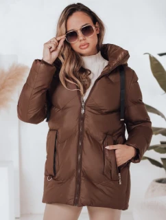 Dámska zimná bunda SALVONA hnedá prešívaná FashionStreet TY4998
