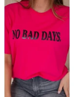 Bavlnená blúzka No Bad Days fuchsiová