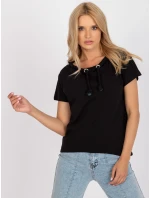 Blúzka LA BZ B684.08 čierna Blúzka LA BZ B684.08 čierna