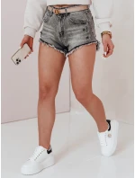 Dámske džínsové šortky SHORT LIFE grey FashionStreet SY0478 Dámske džínsové šortky SHORT LIFE grey FashionStreet SY0478