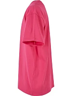 Build your Brand BY 102 Tričko oversize z hrubej bavlny 56.0102, farba hibiscus pink