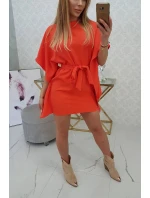 Oversize netopierie šaty oranžová