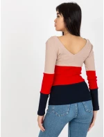 Blúzka RV BZ 8429.41P tmavo modrá červená