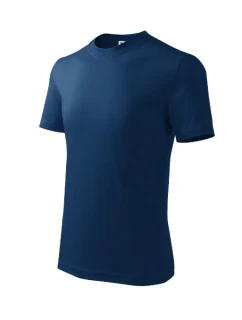 Základné tričko pre deti polnočne modré