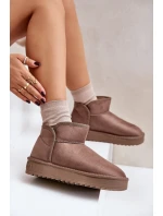 Śniegowce Na Platformie Damskie D.Franklin DFSH370010 Taupe