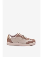 Dámske tenisky z prírodnej kože LR61-7091 Beige Dámske tenisky z prírodnej kože LR61-7091 Beige