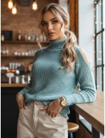 Dámsky sveter ARIEL green FashionStreet MY1699 Dámsky sveter ARIEL green FashionStreet MY1699