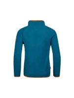 Unisex fleecová mikina Trollkids Kids Nordland Half Zip deep lagoon/cinnamon lightweight and breathable blue (707-178)