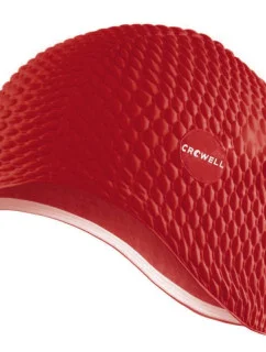 Crowell Java bublinová plavecká čiapka červená farba 2