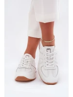 Skórzane Damskie Buty Sportowe Sneakersy Daniel Lopez Just Dare SS2D4042 Białe