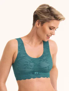 Čipkovaná braletka Essential s penovou výstužou 5400 light emerald - Anita Classix