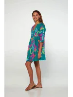 Šaty s gombíkmi 20424 zelené - Vamp