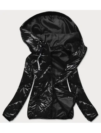 Čierna dámska prešívaná bunda (BR9776) Čierna dámska prešívaná bunda (BR9776)