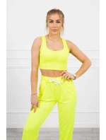 Bavlnená 3dielna sada žltá neónová Bavlnená 3dielna sada žltá neónová
