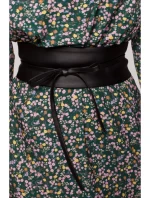 M636 Opasok z umelej kože - čierny