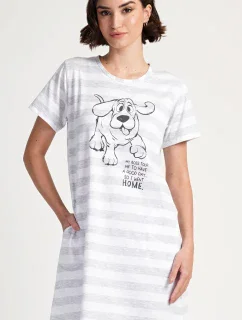 Dámske domáce šaty s krátkymi rukávmi Sarah