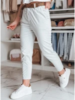 Dámske nohavice s opaskom MADELINA svetlo šedá FashionStreet UY2625 Dámske nohavice s opaskom MADELINA svetlo šedá FashionStreet UY2625