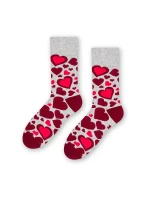 Vzorované pánske ponožky Steven art.136 Srdiečka