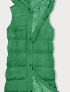 Hrubšia zelená dámska vesta (23-008)
