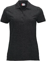 Clique Classic Marion S/S Dámske polo tričko z hrubej bavlny 67.8246 antracitová melírovaná Clique Classic Marion S/S Dámske polo tričko z hrubej bavlny 67.8246 antracitová melírovaná