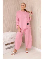 Súprava nových teplákov Punto v púdrovo ružovej farbe Súprava nových teplákov Punto v púdrovo ružovej farbe