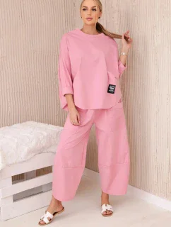 Súprava nových teplákov Punto v púdrovo ružovej farbe