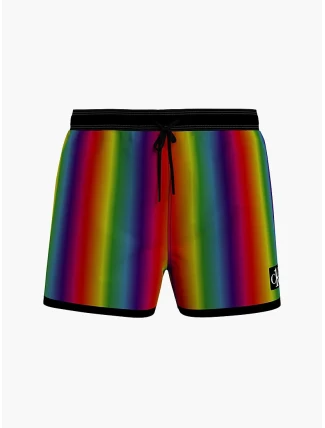 Pánske kúpacie kraťasy - KM00749 0JG - dúhové - Calvin Klein