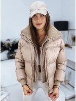Dámska prešívaná bunda DABIS beige FashionStreet TY3240