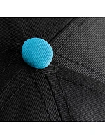 Beechfield B 610C 5-panelová snapbacková čiapka s kontrastným lemom 53.610C čierna/fuchsiová