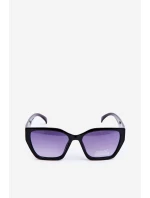 Damskie Klasyczne Okulary Przeciwsłoneczne Ze Złotymi Detalami UV400 Czarne