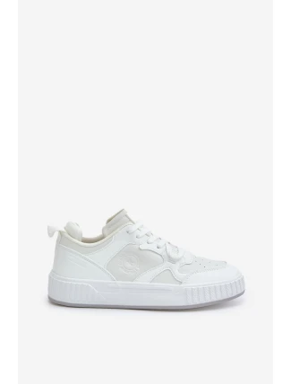 Sneakersy Męskie Z Eko Skóry Big Star OO174003 Białe