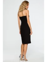 M409 ceruzkové šaty badeau - čierne