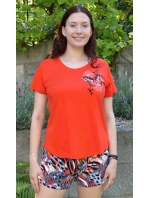 Dámske pyžamo šortky Motýle