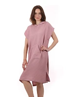 dámske vaflové pončo Saimaa s kapucňou Old Rose dámske vaflové pončo Saimaa s kapucňou Old Rose