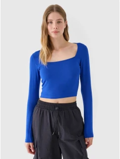 Dámske hladké tričko s dlhým rukávom 4F 4FRSS24TLONF499-36S