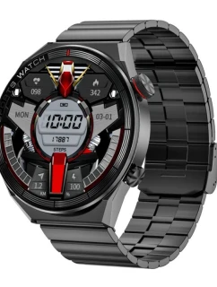 Inteligentné hodinky Rubicon RNCE99 Black Metal + Silicon SMARUB194