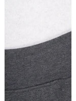 Zateplená mikina s bočnými rázporkami grafitová