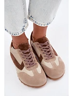 Dámske kožené semišové barefoot tenisky Zazoo N1400 v béžovej farbe Dámske kožené semišové barefoot tenisky Zazoo N1400 v béžovej farbe