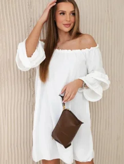 Španielske šaty s volánmi 8002 ecru - Kesi